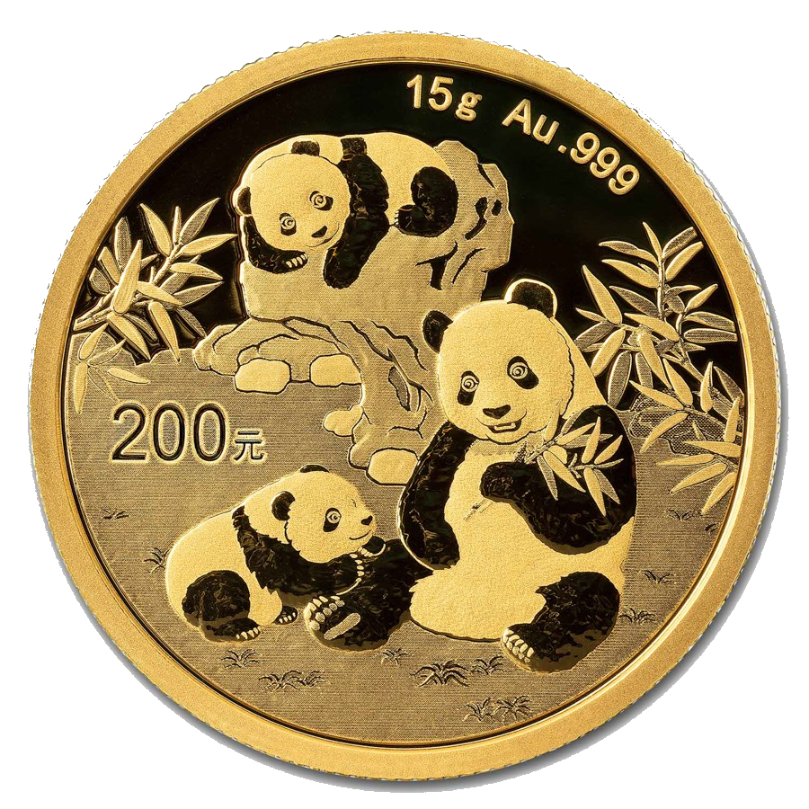 2025 China 15 gram Gold Panda BU (Sealed) 1