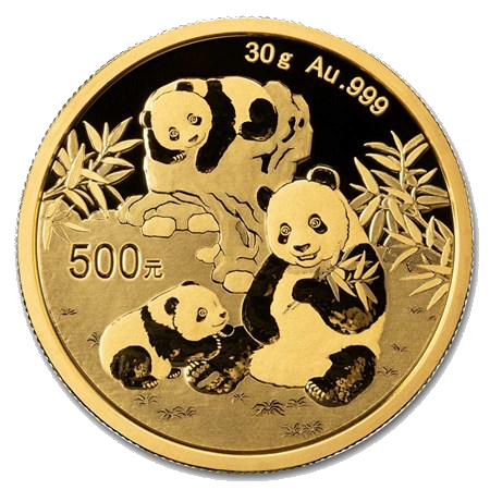 China Panda Goud 30 gram 2025 BU 1