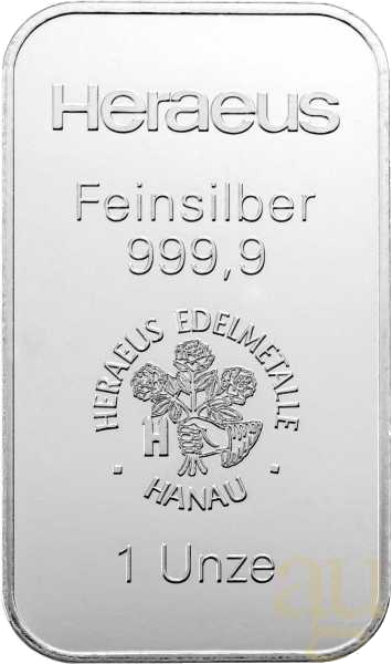 zilverbaar Heraeus 1 oz