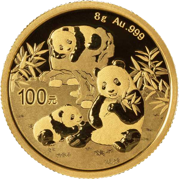 China Panda Goud 8 gram 2025 BU 1