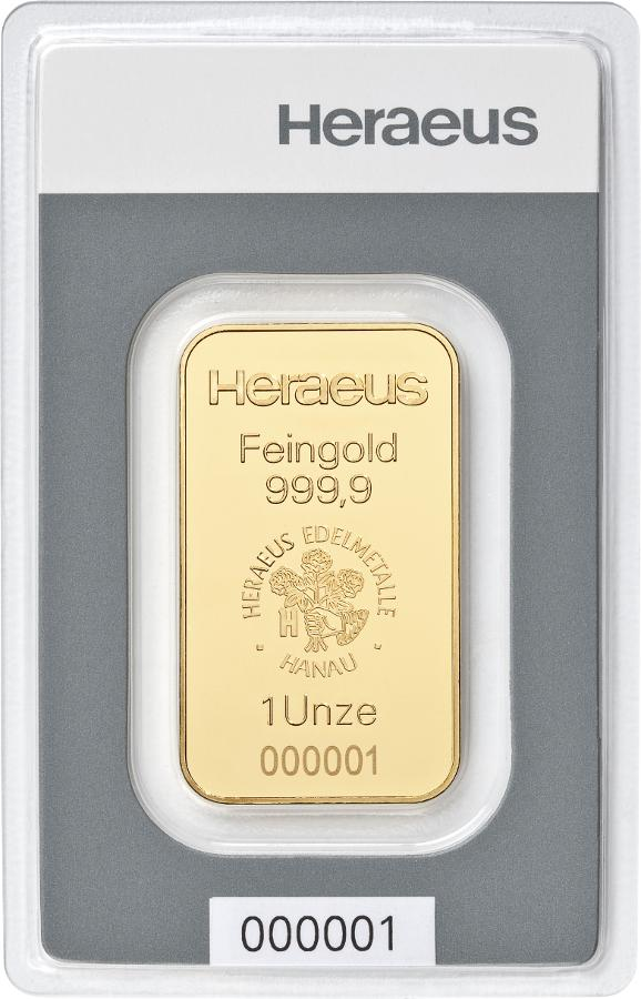 goudbaar heraeus 31,1 gr 1