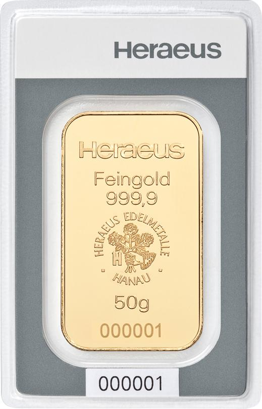 goudbaar heraeus 50 gr 1