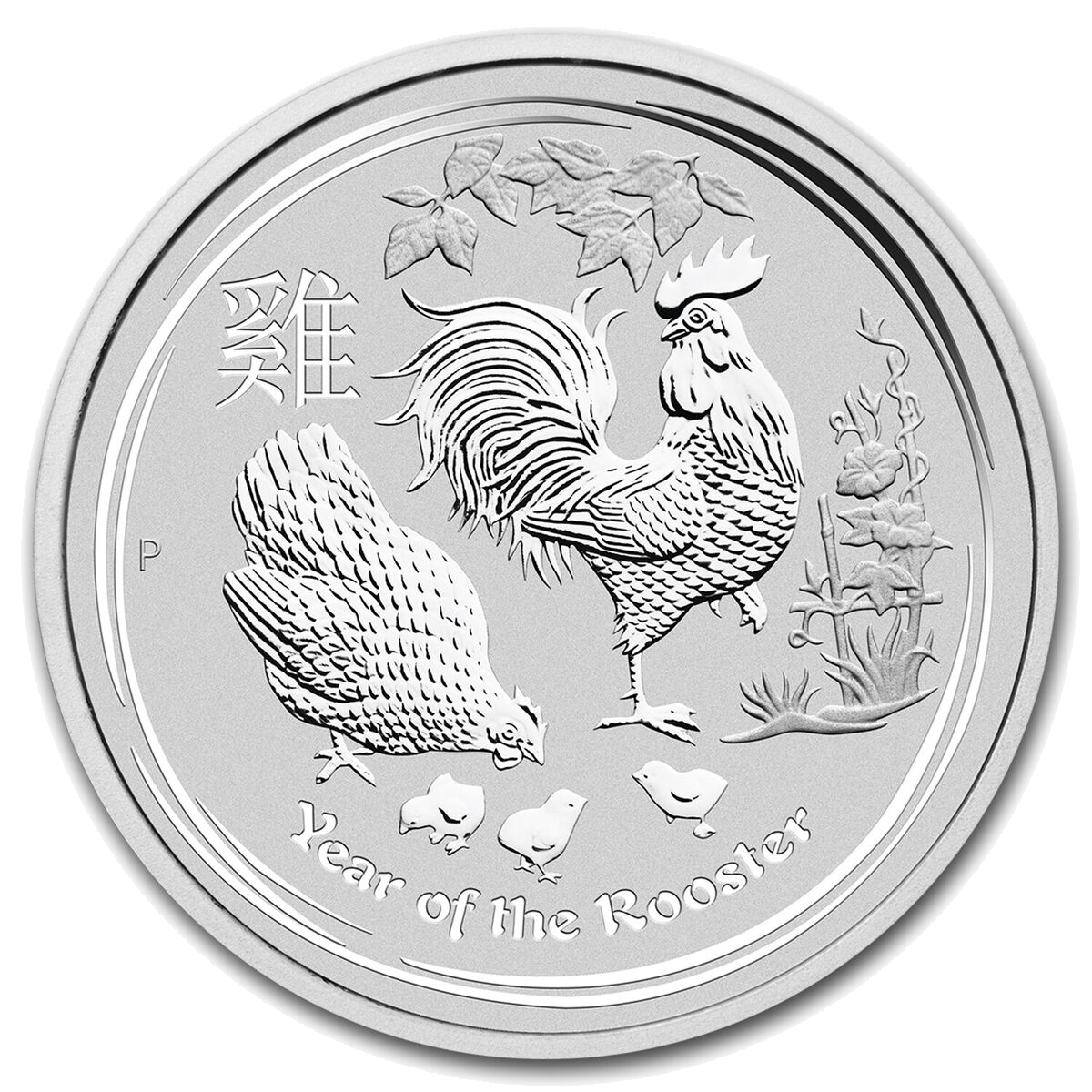 Australian Lunar Rooster Zilver 1 Kilo 2017 BU 1