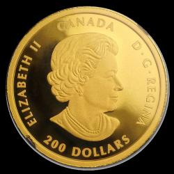 Canadian Peace Dollar 1 toz 2020 PROOF PF70 FIRST DAY gouden munt achterkant